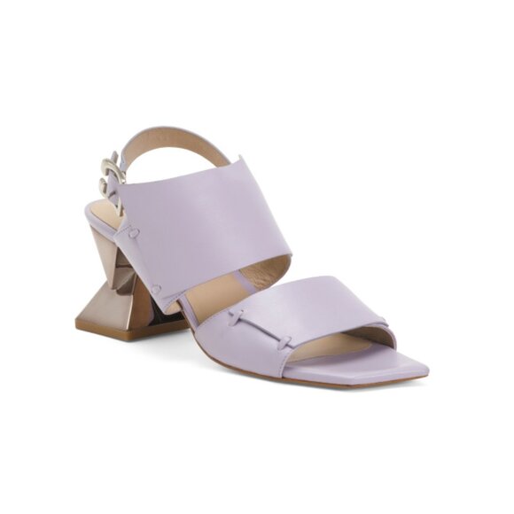 CHRIS DONOVAN Iris Leather Rene Heeled Sandals - Picture 1 of 2